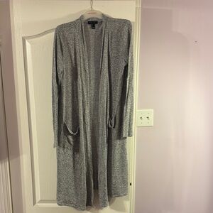 Heather Gray Long Cardigan